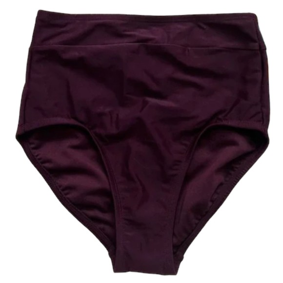 Kona Sol Women's Burgundy Wine High Waist Tummy Control Bottoms AGD03 Sz S NWT - Picture 4 of 14